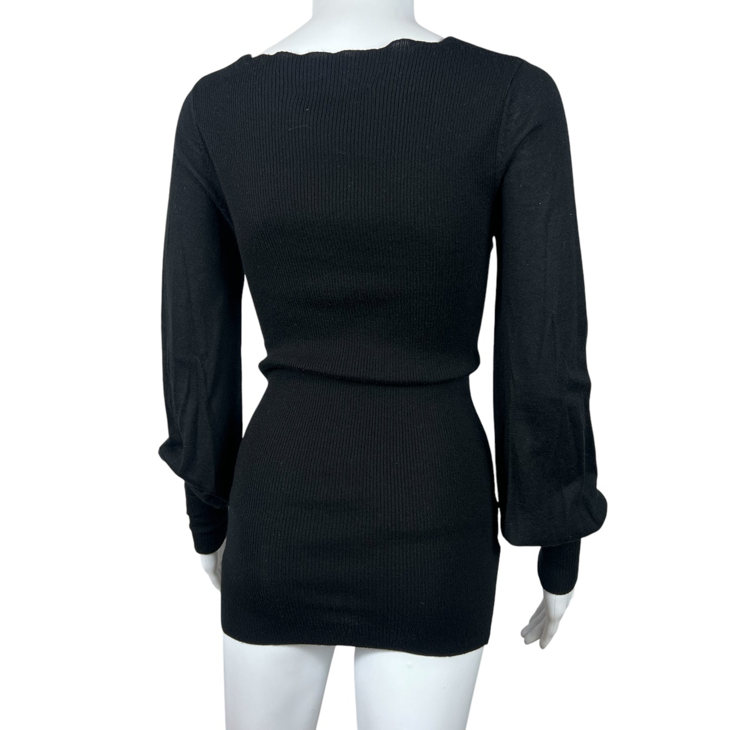 Valentino Black Cashmere V-Neck Button Sweater - Outfit Repeater