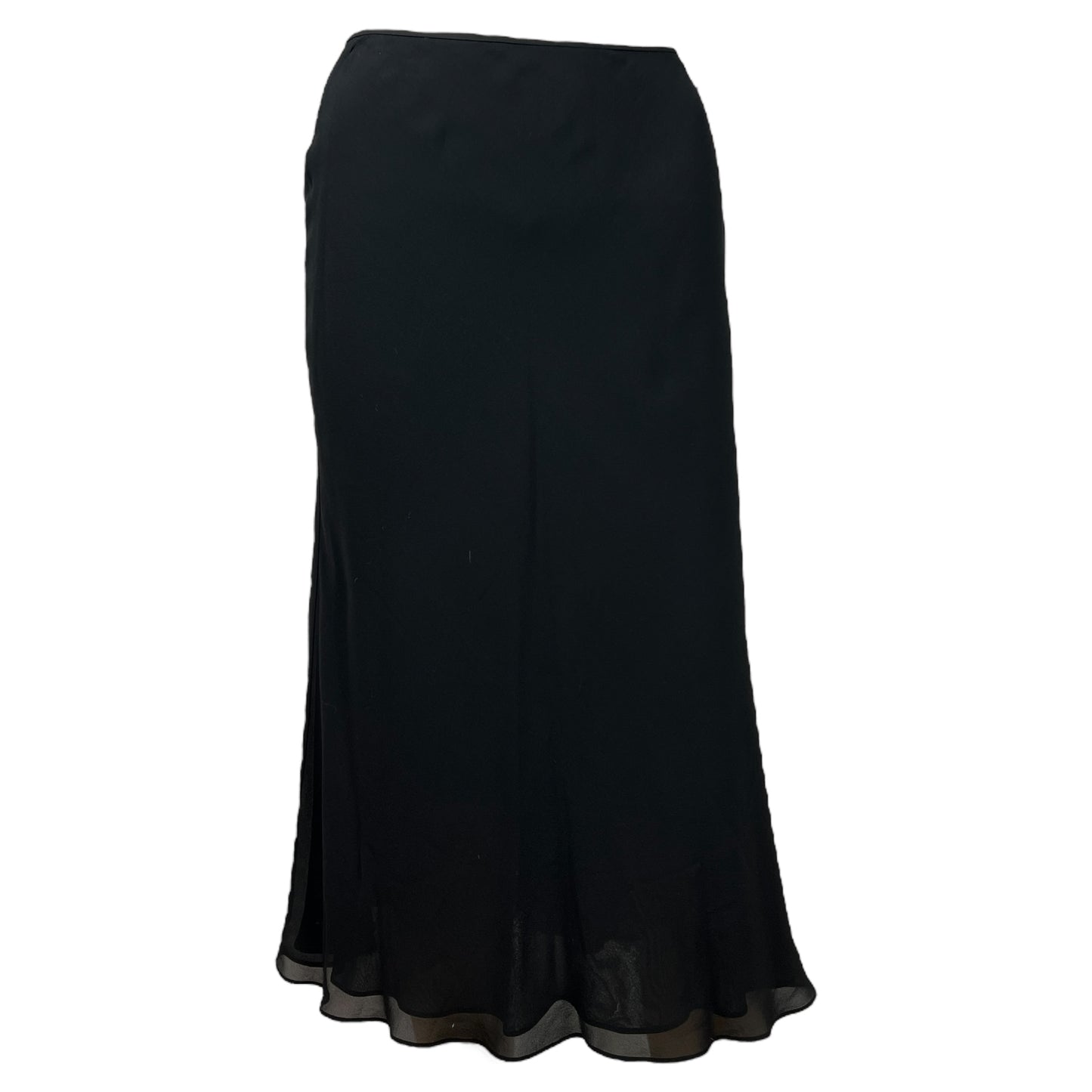 Christian Dior F/W 2002 Black Silk Midi Skirt