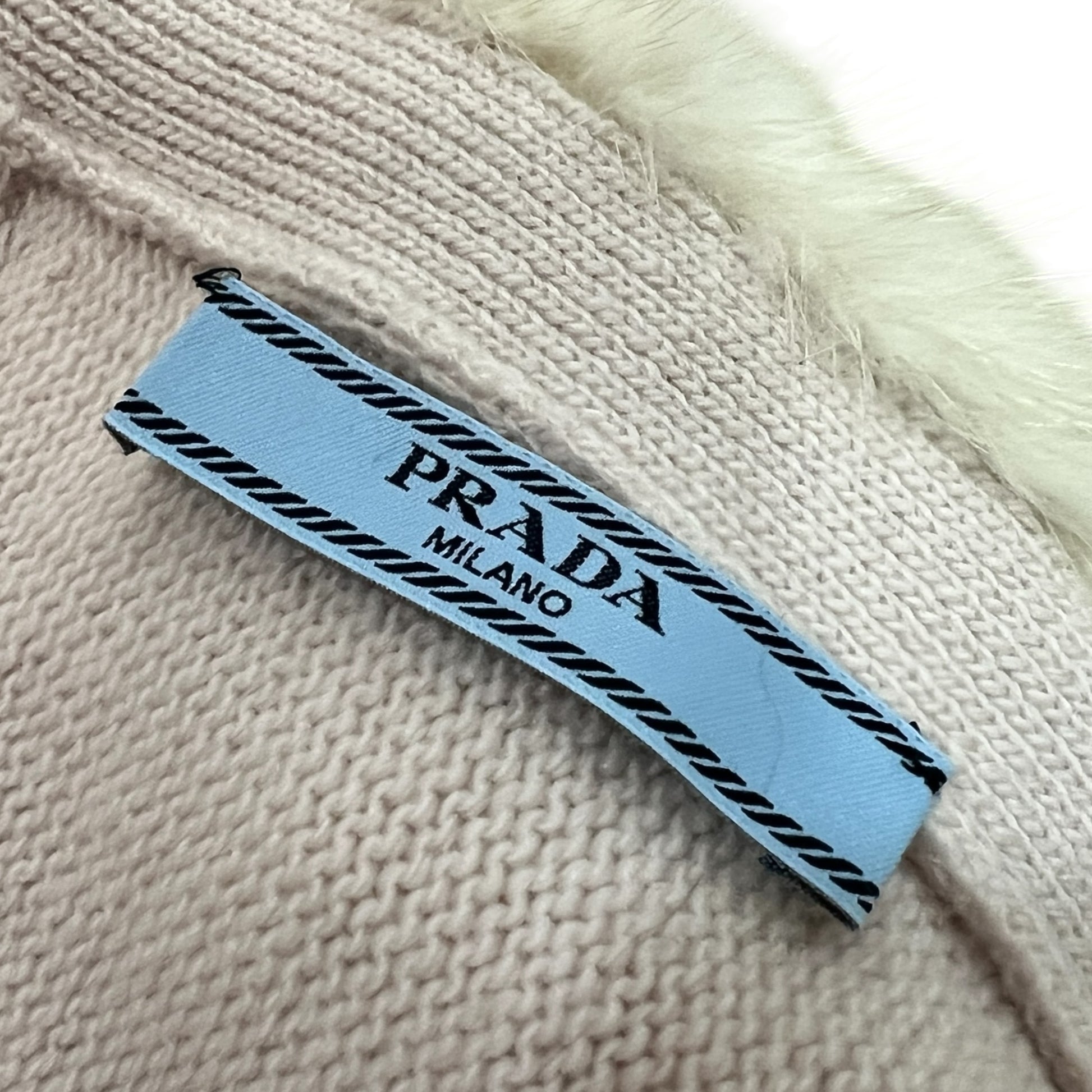 Prada Pink Cashmere & Mink Keyhole Cut-Out Sweater Top - Outfit Repeater