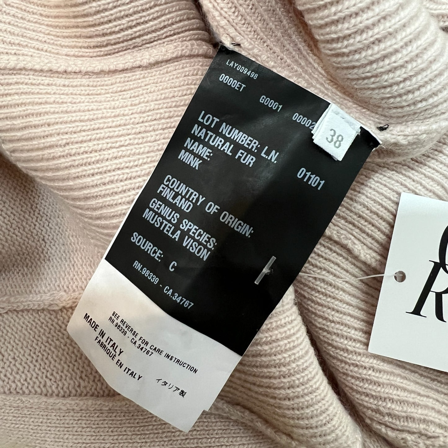 Prada Pink Cashmere & Mink Keyhole Cut-Out Sweater Top - Outfit Repeater