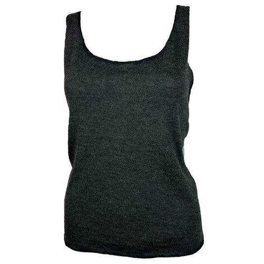 Prada Gray Cashmere Knit Tank Top