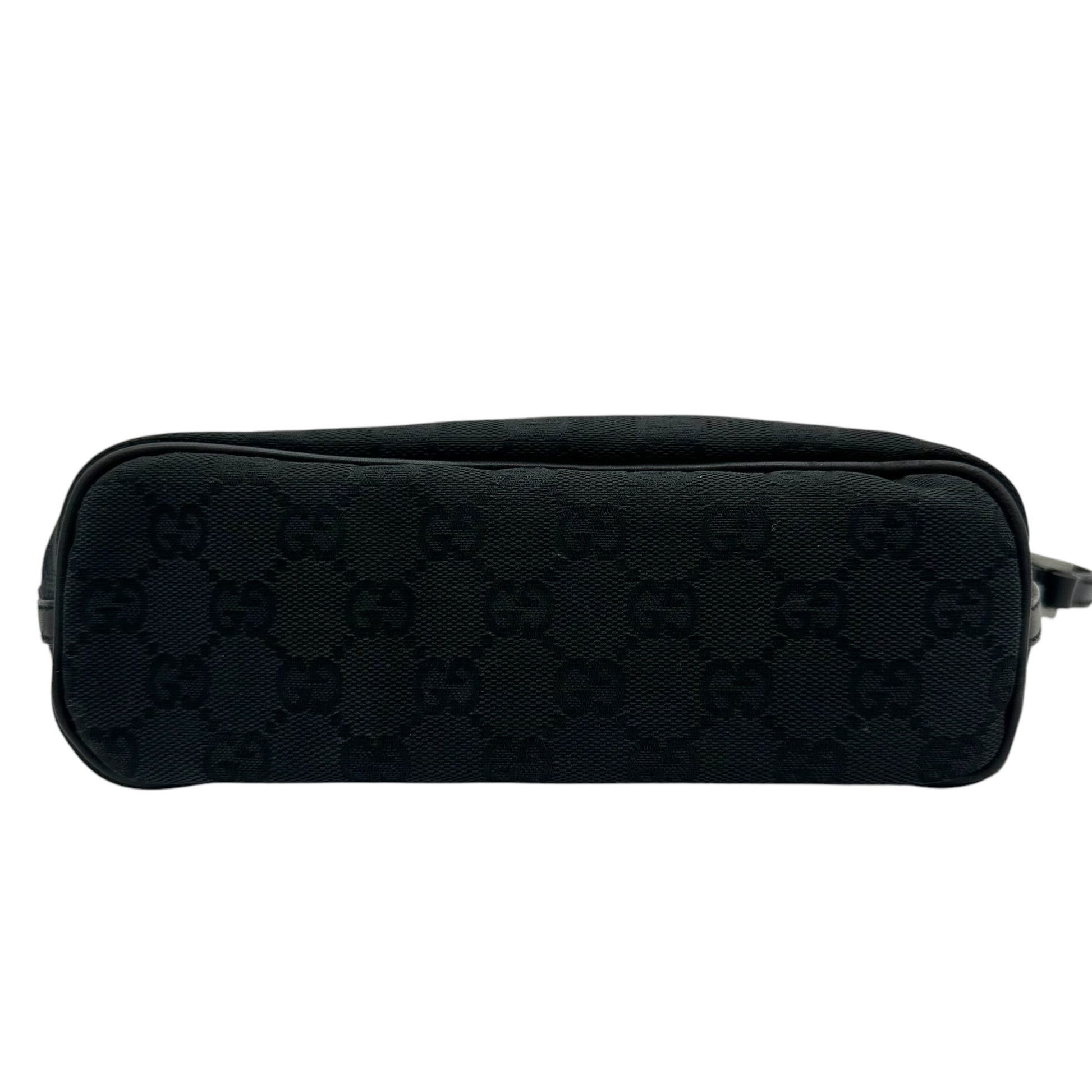 Gucci Black Monogram Canvas Pochette Bag - Outfit Repeater