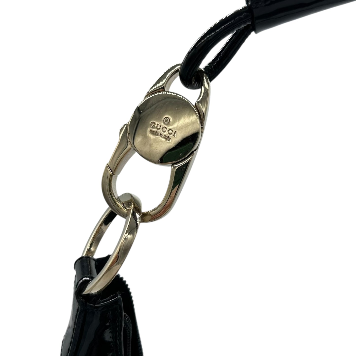 Gucci Gray Canvas Monogram Crescent Shoulder Bag - Outfit Repeater