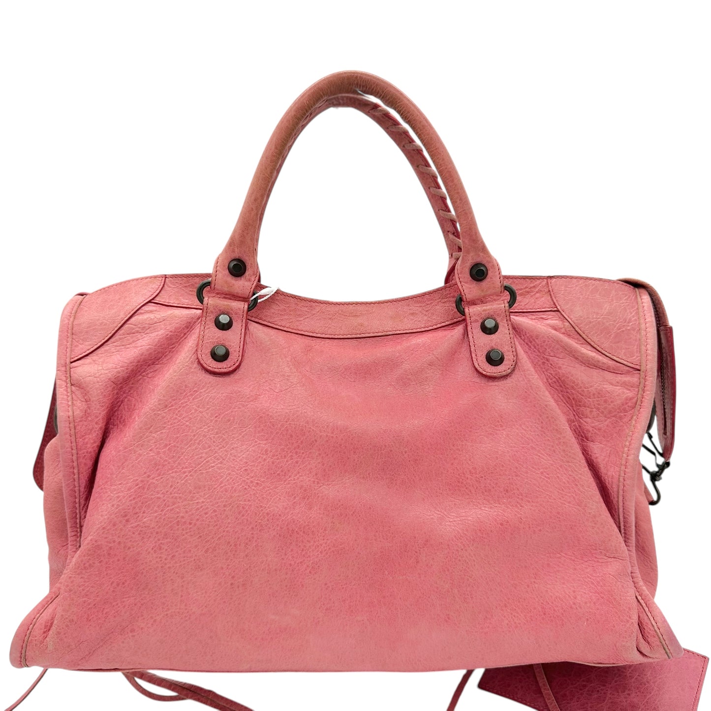 Balenciaga Pink Leather Giant City Bag - Outfit Repeater