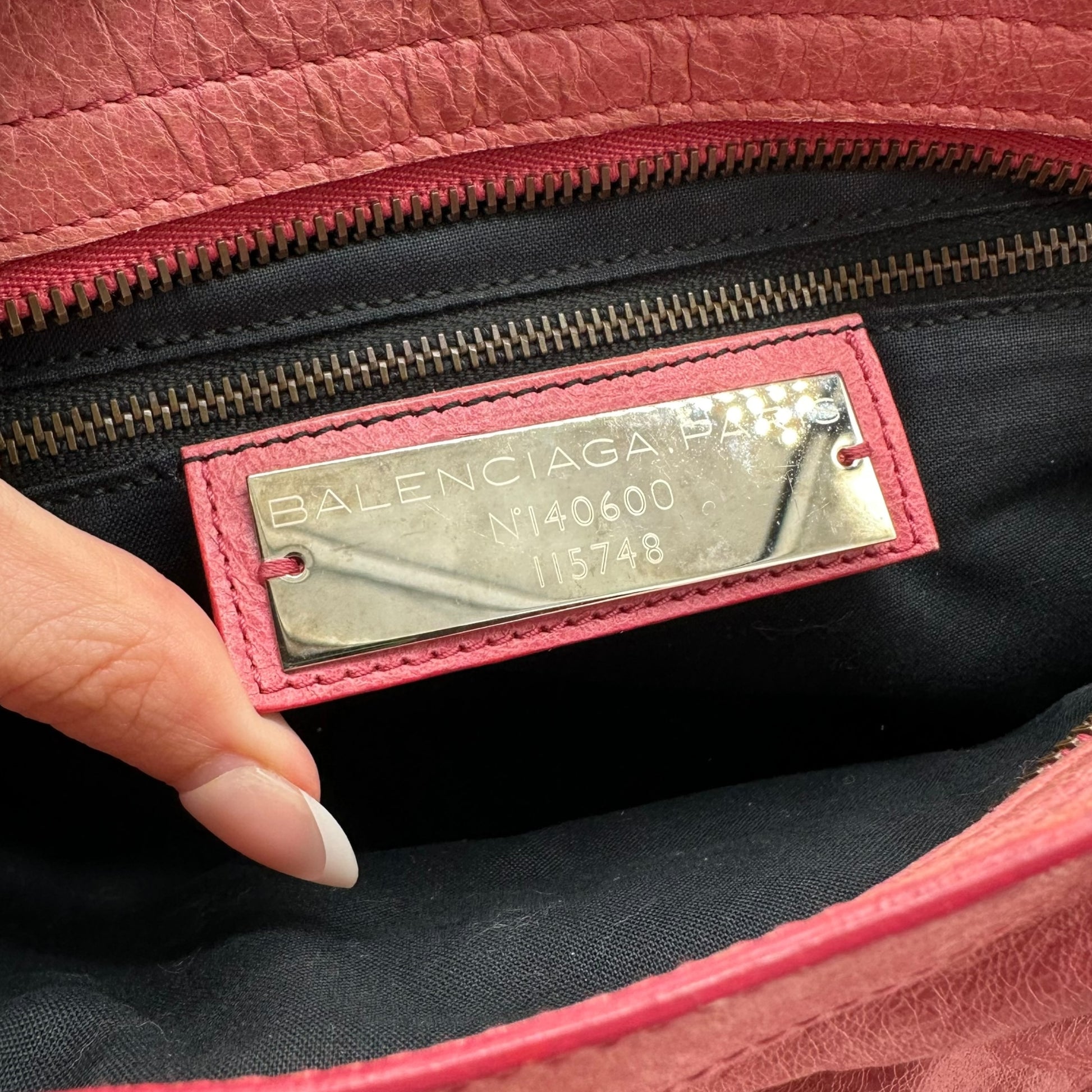 Balenciaga Pink Leather Giant City Bag - Outfit Repeater