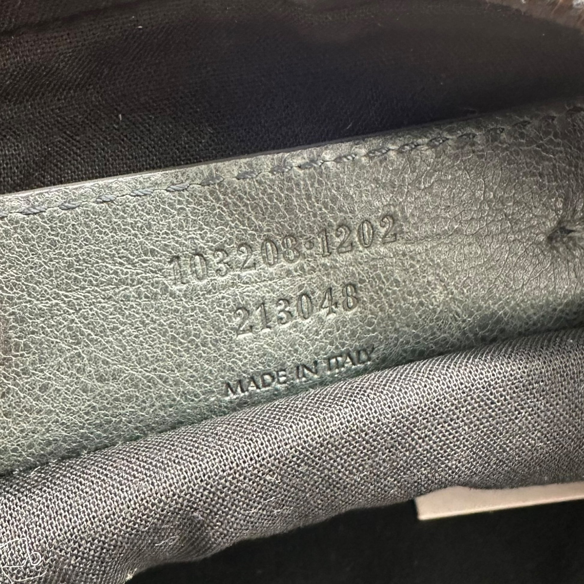 Balenciaga Dark Green / Black Leather First City Bag - Outfit Repeater