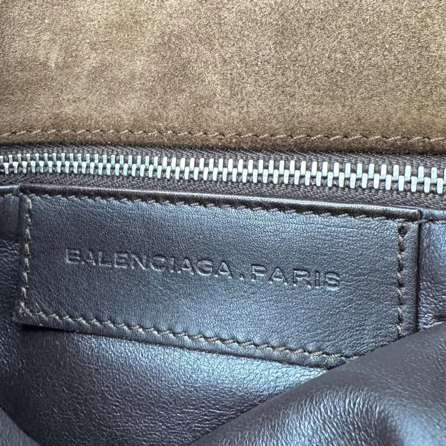 Balenciaga Brown Suede Fringe Trim Shoulder Bag RARE