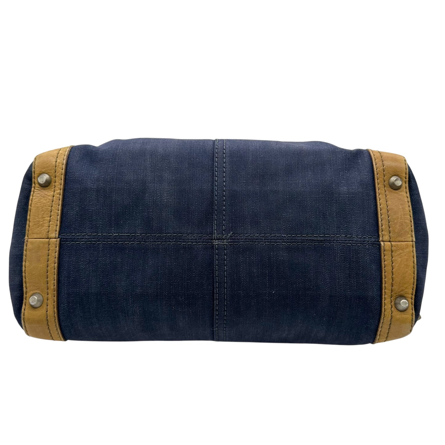 Chloé Denim Logo Boston Bag - Outfit Repeater