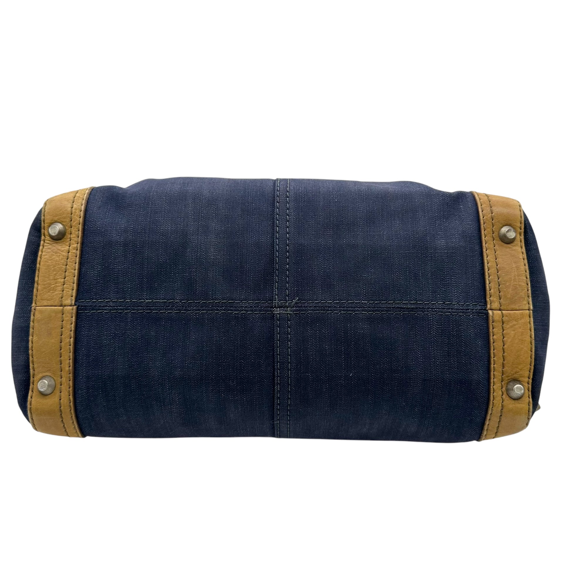 Chloé Denim Logo Boston Bag - Outfit Repeater