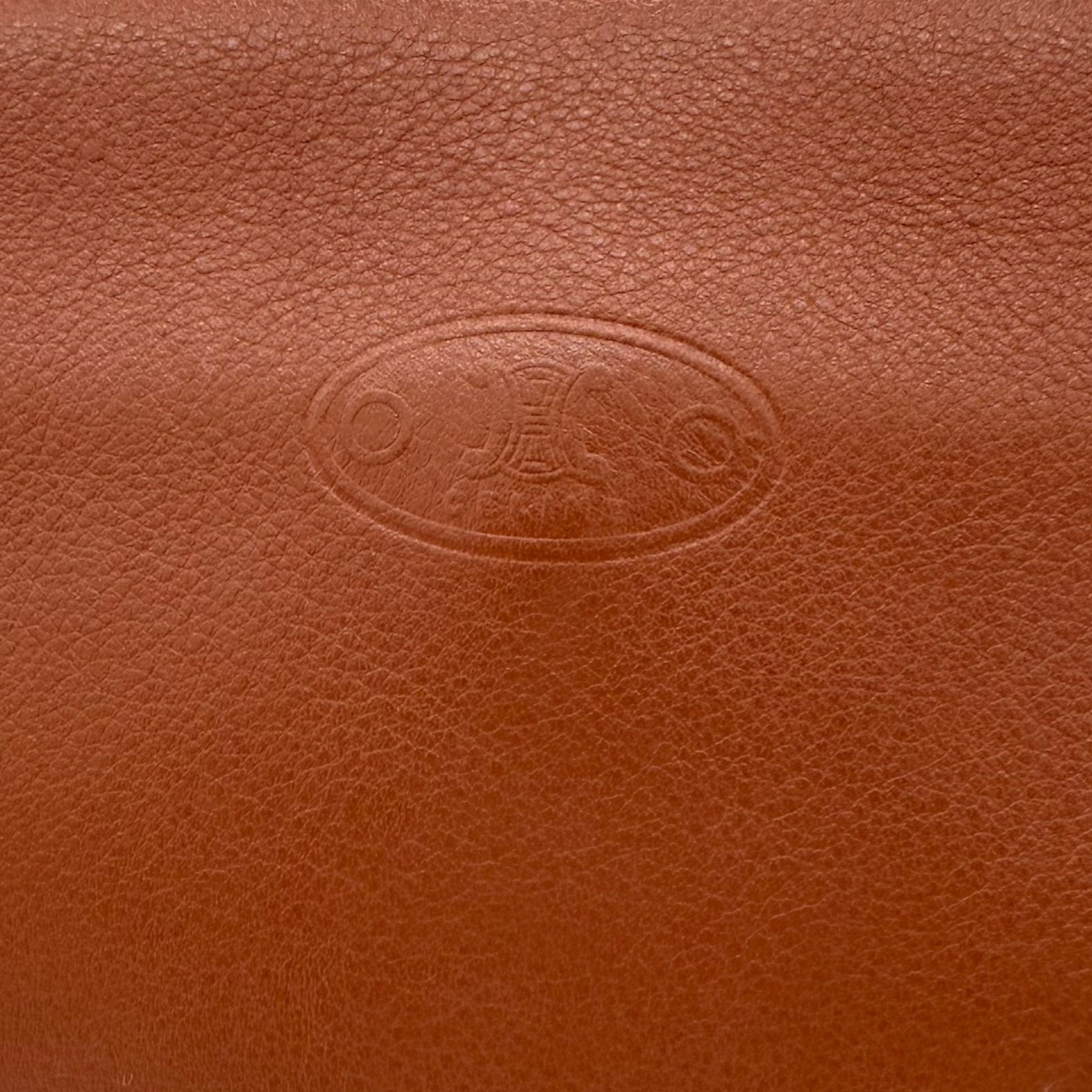 Celine Brown Leather Rivet Logo Shoulder Bag - Outfit Repeater