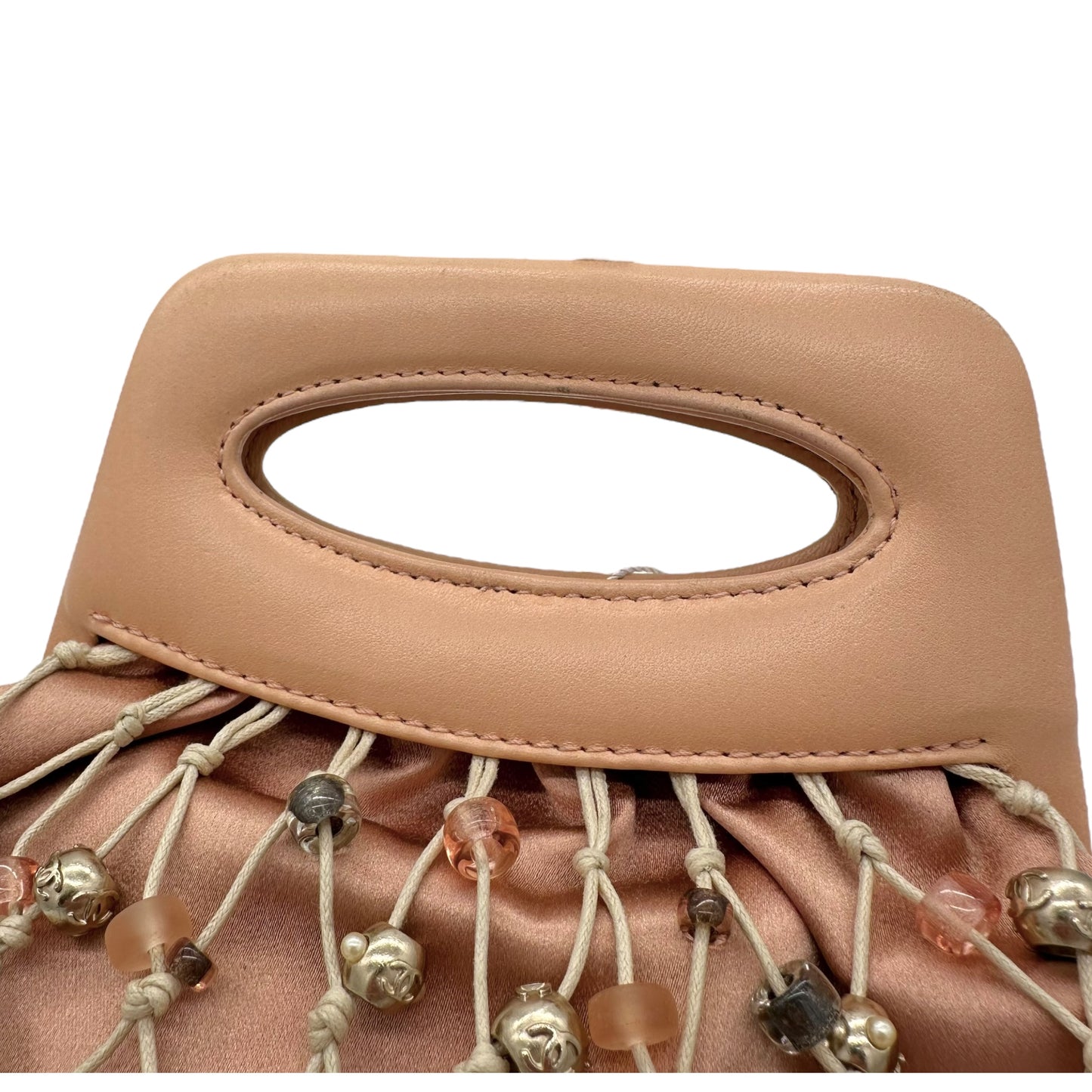 Chanel S/S 2004 Pink Beaded Crochet Clutch Bag - Outfit Repeater