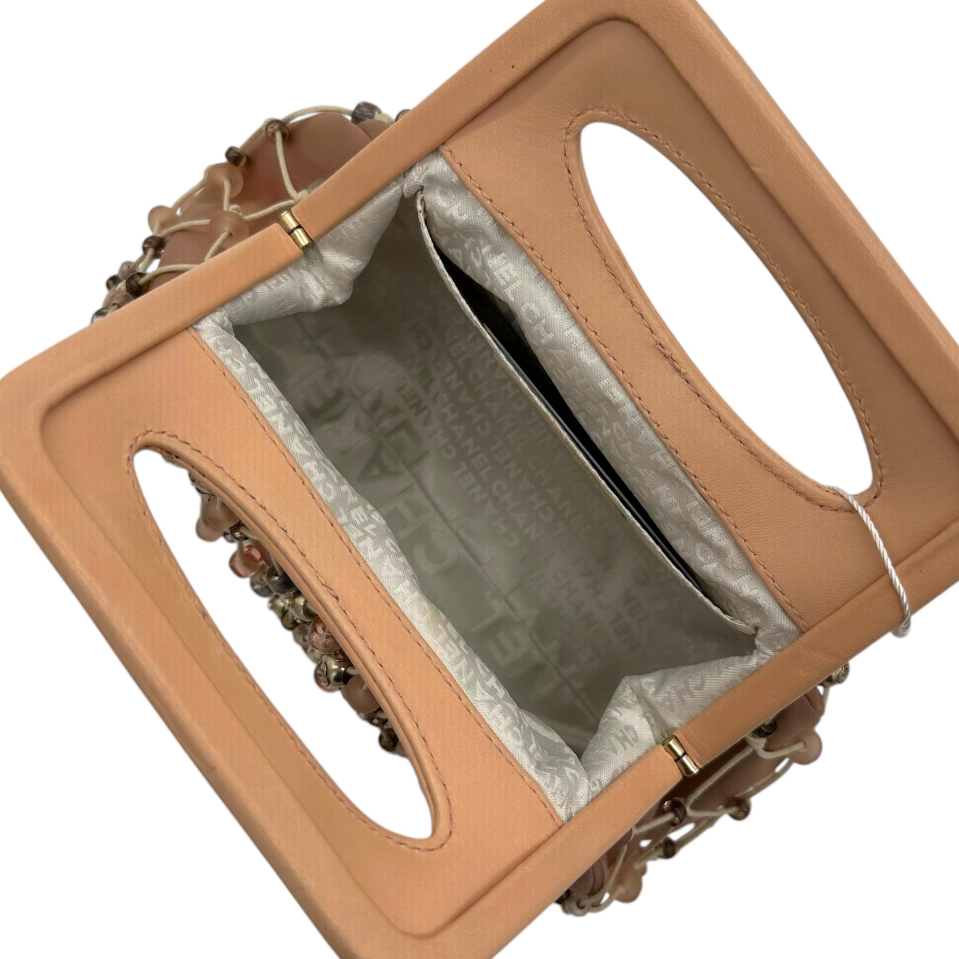 Chanel S/S 2004 Pink Beaded Crochet Clutch Bag - Outfit Repeater