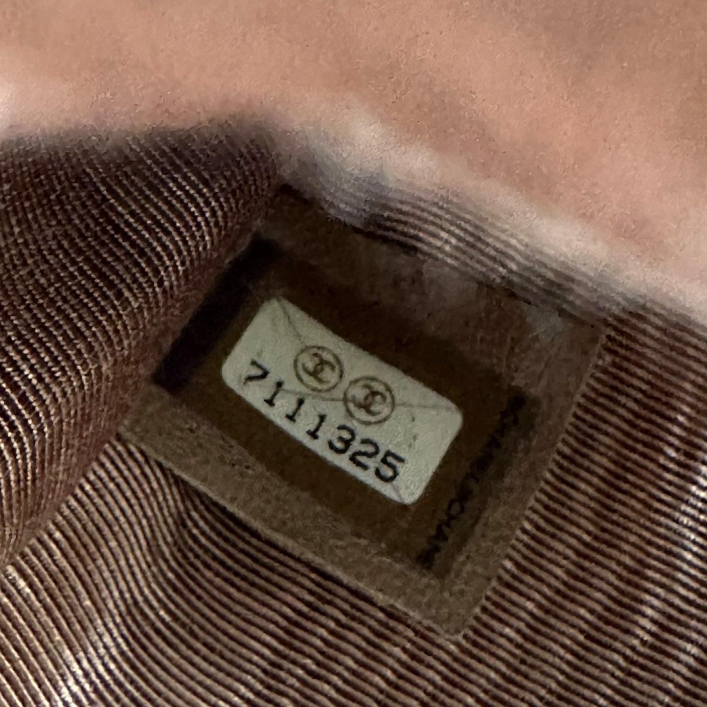 Chanel 2003 Quilted Denim Chocolate Bar Clutch 2-Way Bag