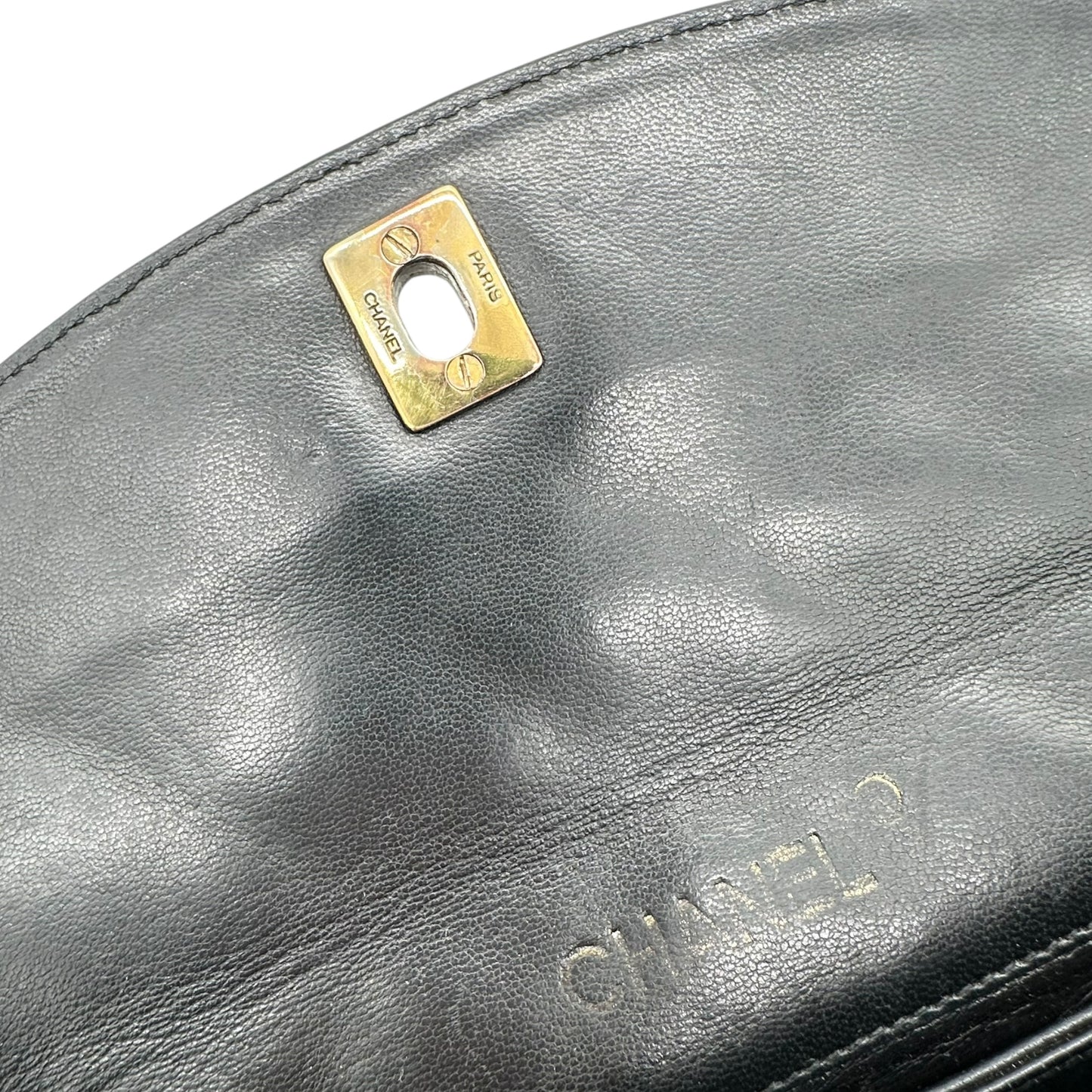 Chanel 1990 Black Quilted Leather Mini Flap Bag - Outfit Repeater