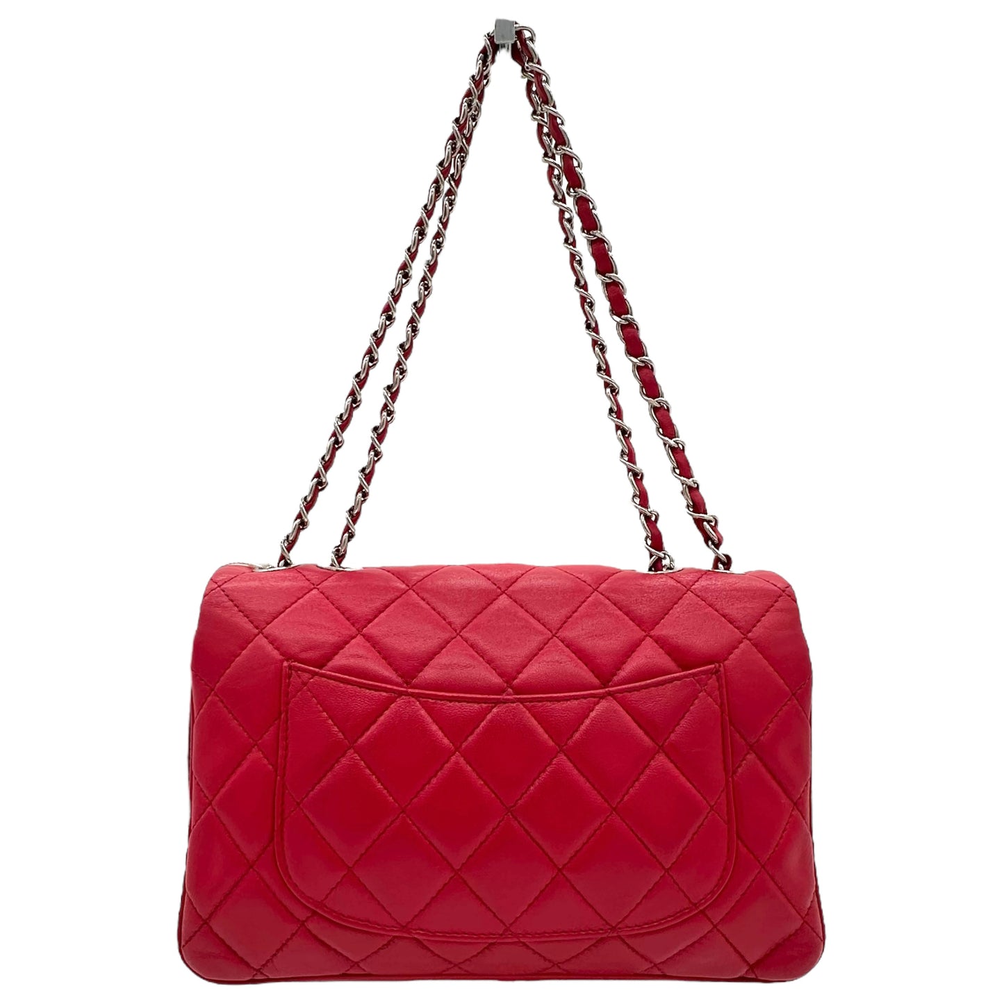 Chanel Red Quilted Leather Medium Flap Bag - Outfit Repeater