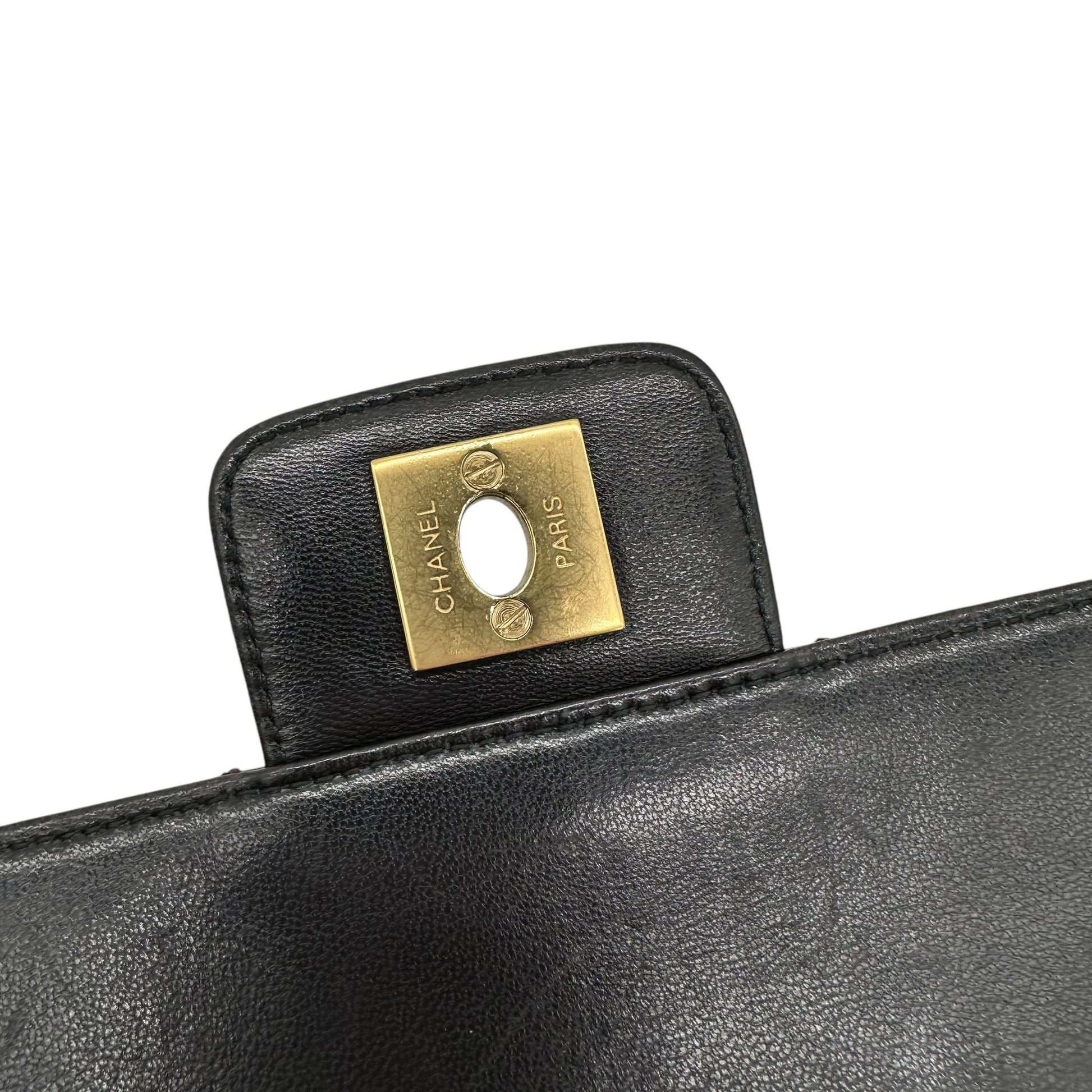 Chanel Black & Brown Chocolate Bar Quilted Medium Flap Bag - Outfit Repeater