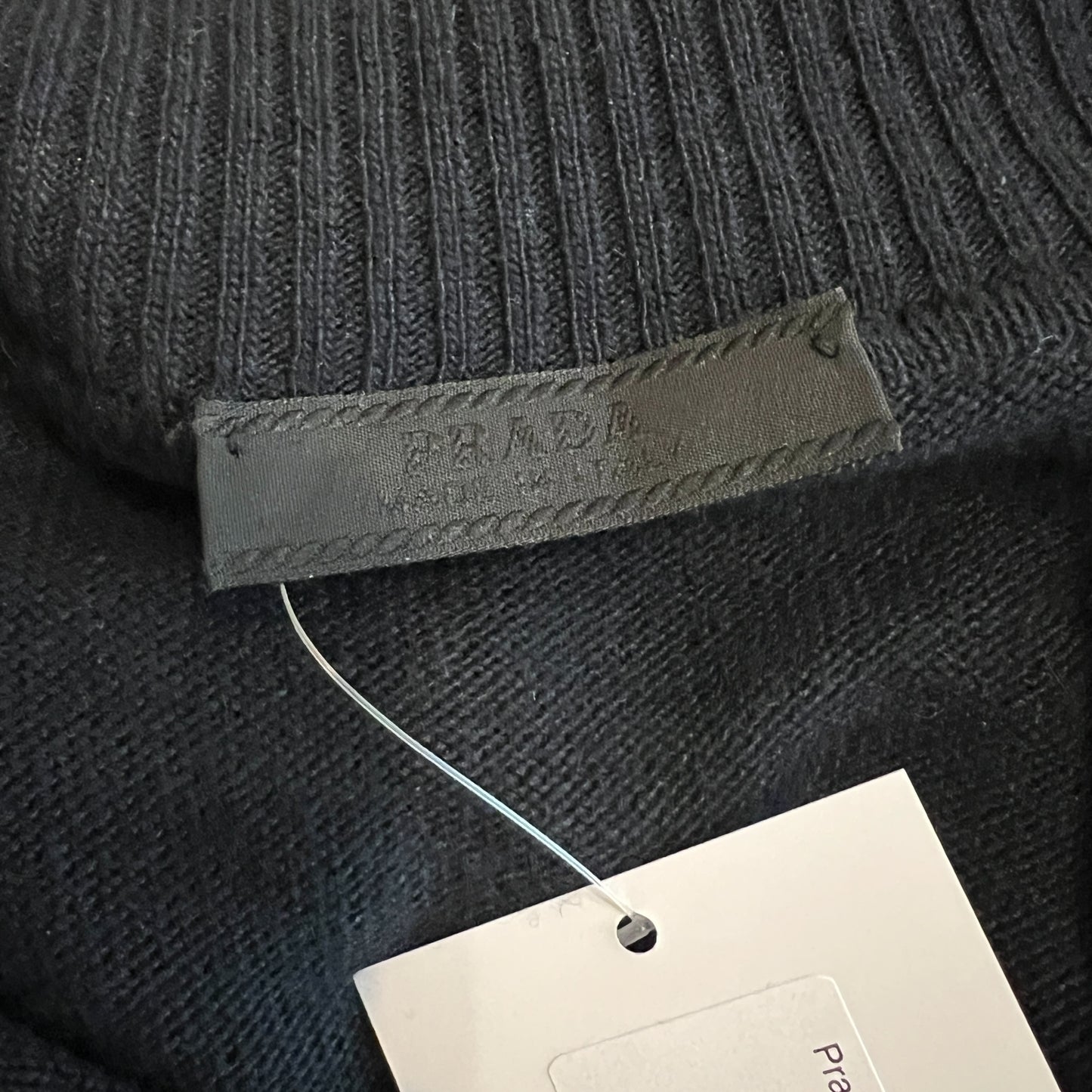 Prada 90's Black Collared Cashmere Sweater