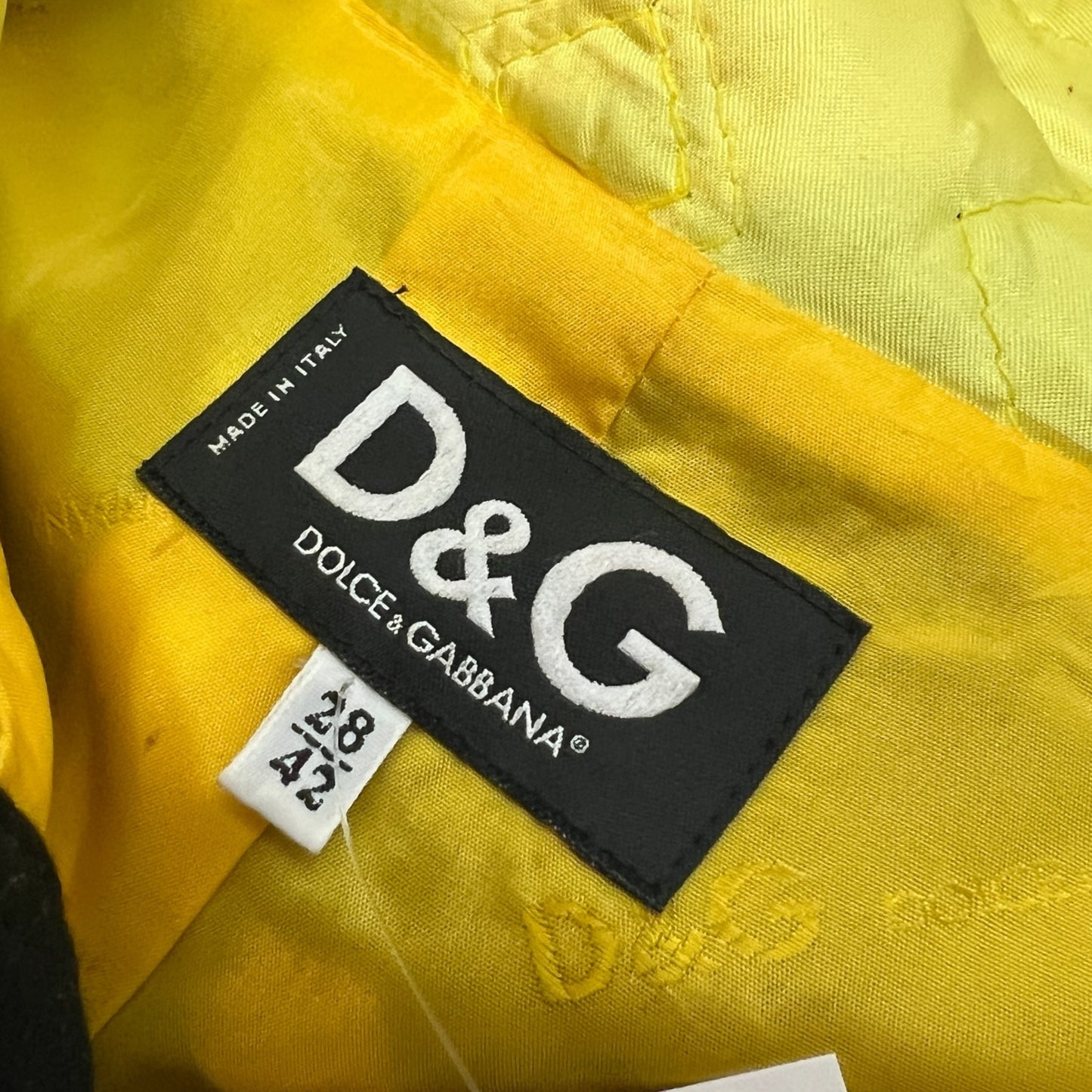 D&G Dolce & Gabbana Black Wool Silver Rivet Coat