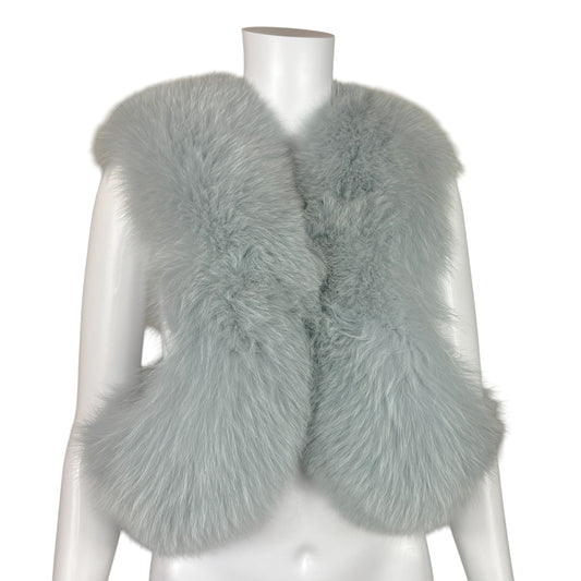 Atelier Amieé Blue Fox Fur Stole / Vest