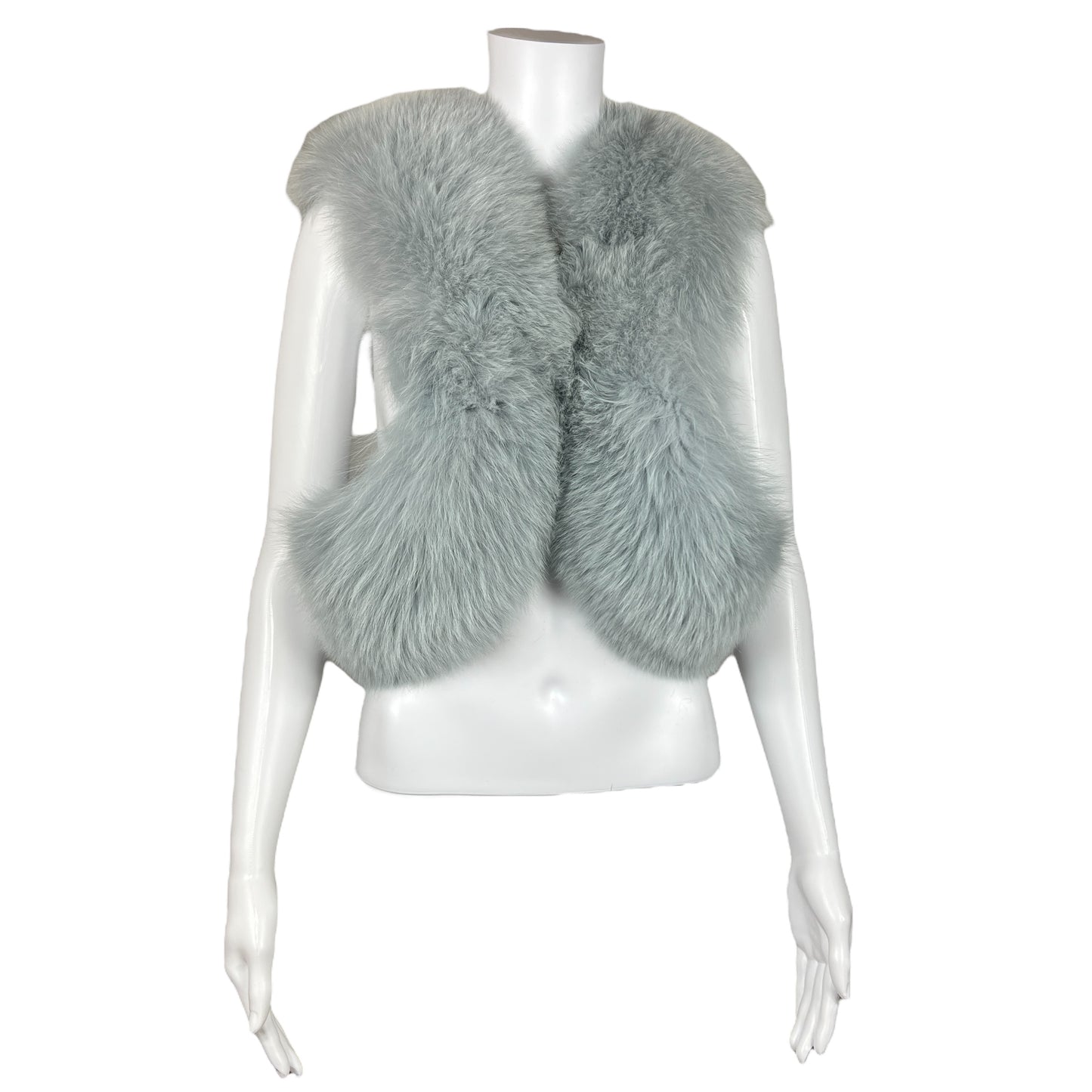 Atelier Amieé Blue Fox Fur Stole / Vest