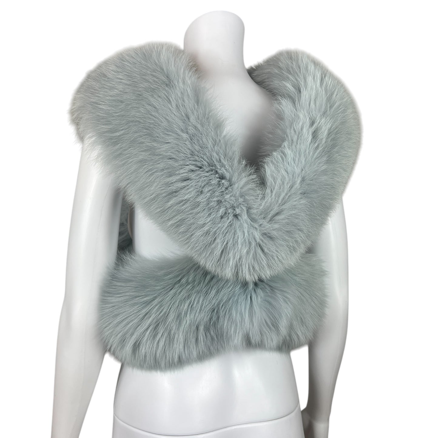 Atelier Amieé Blue Fox Fur Stole / Vest