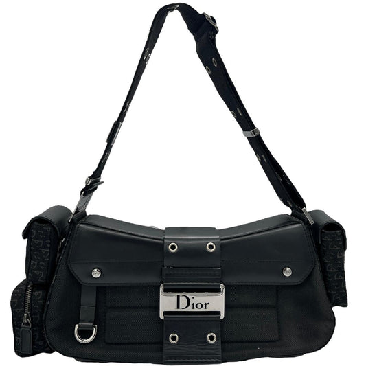 Dior by John Galliano Columbus Street Chic Black Shoulder Bag - Outfit Repeater