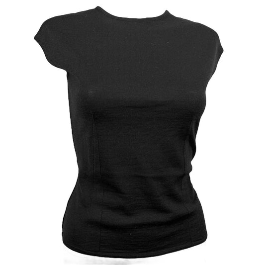 Gucci By Tom Ford F/W 1999 Black Wool Knit T-Shirt / Tank - Outfit Repeater