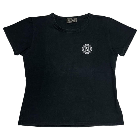 Fendi Jeans FF Logo Graphic Baby Tee T-Shirt - Outfit Repeater