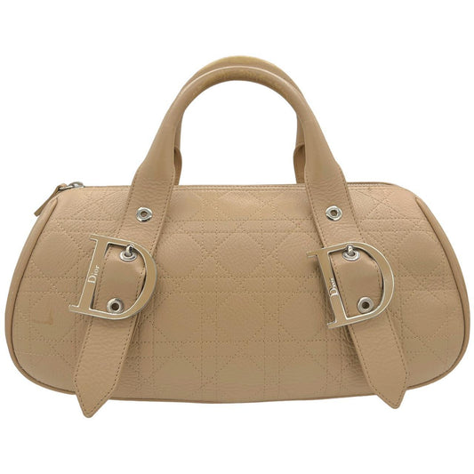 Christian Dior by John Galliano Beige Calfskin Cannage Bag