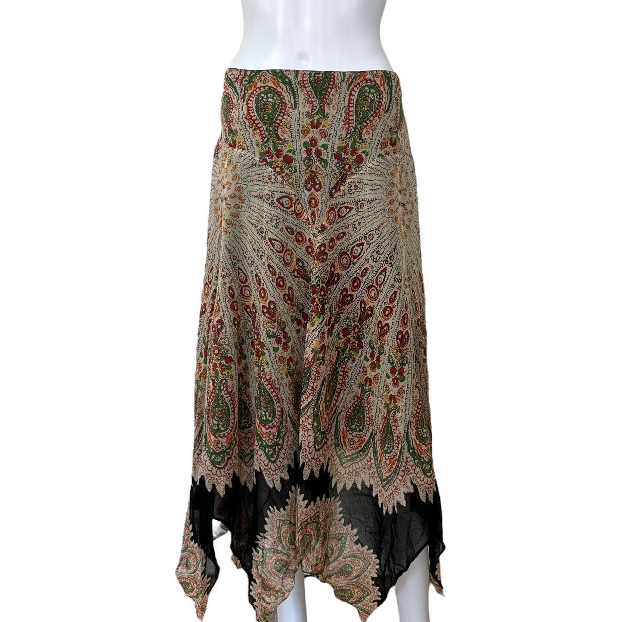 Jean Paul Gaultier Paisley Print Asymmetrical Maxi Skirt - Outfit Repeater