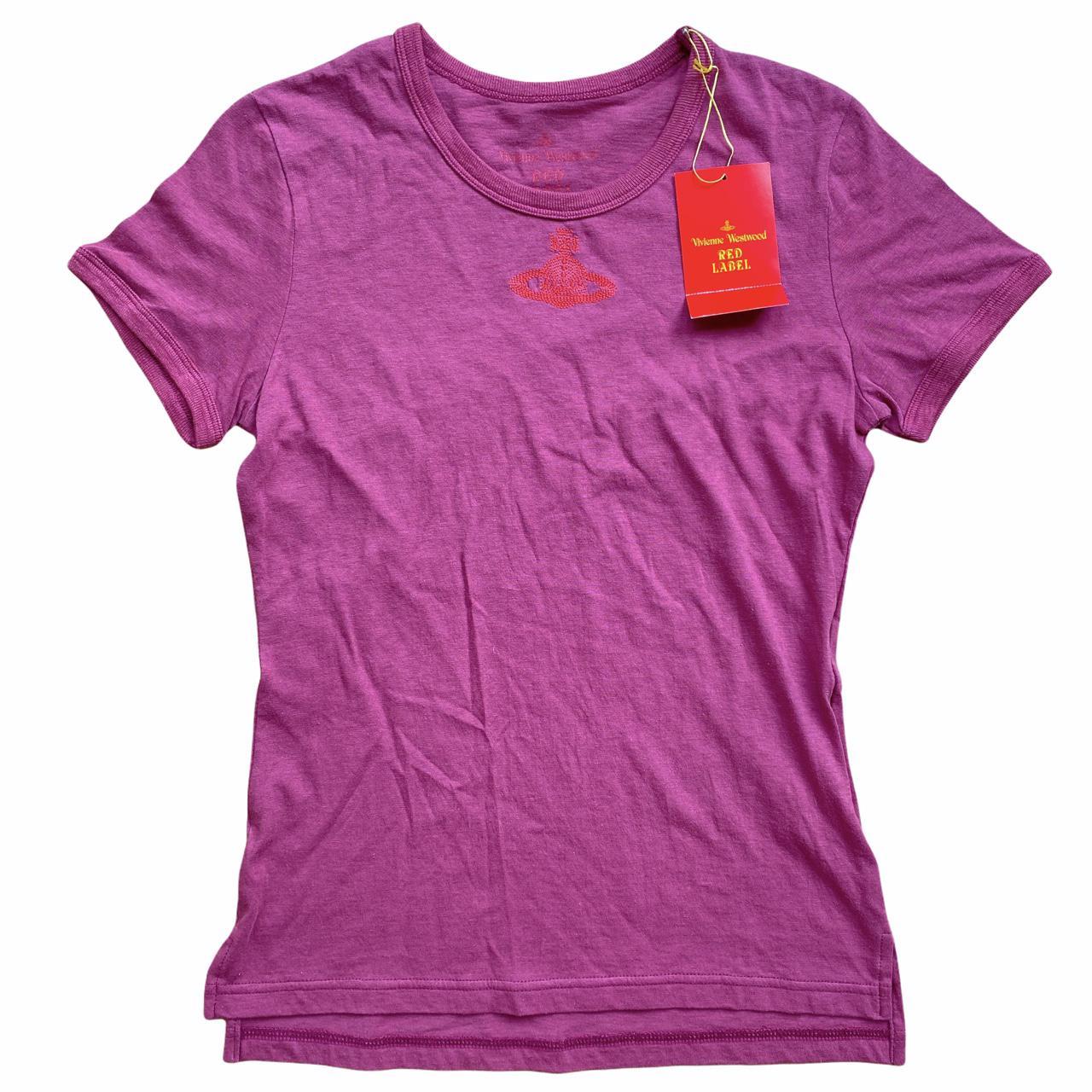 Vivienne Westwood Red Label Embroidered Logo Berry Pink / Red T-Shirt - Outfit Repeater