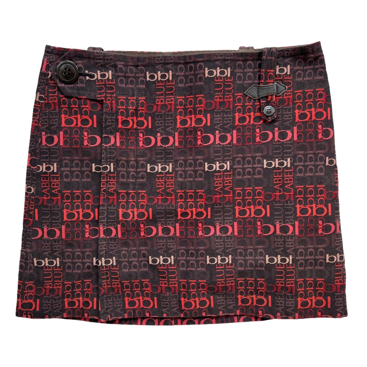 Burberry Blue Label BBL All Over Print Monogram Mini Skirt - Outfit Repeater