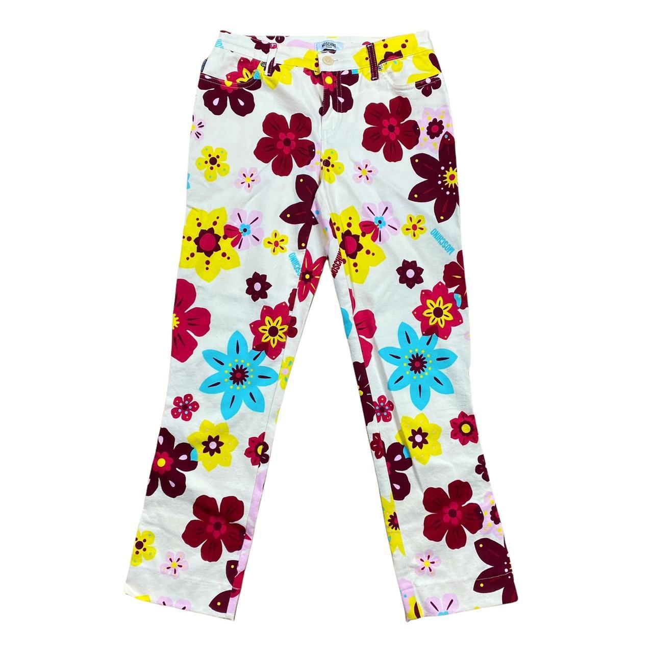 Moschino Jeans Colorful Floral Capris / Ankle Jeans