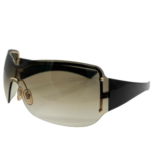 Gucci Brown Shield Monogram Sunglasses