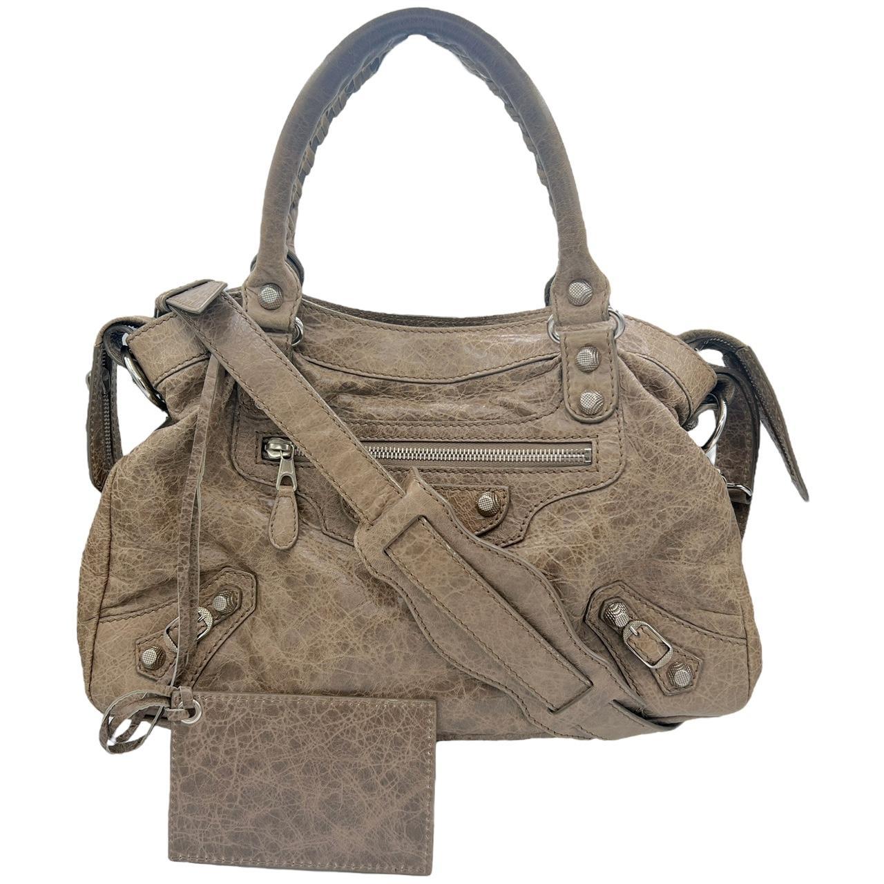 Balenciaga Gray Leather City Bag
