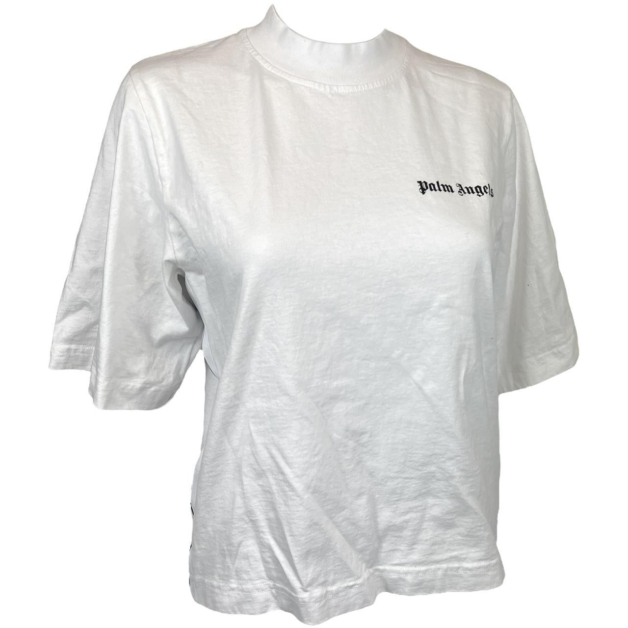 Palm Angels White Oversized Logo T-Shirt - Outfit Repeater