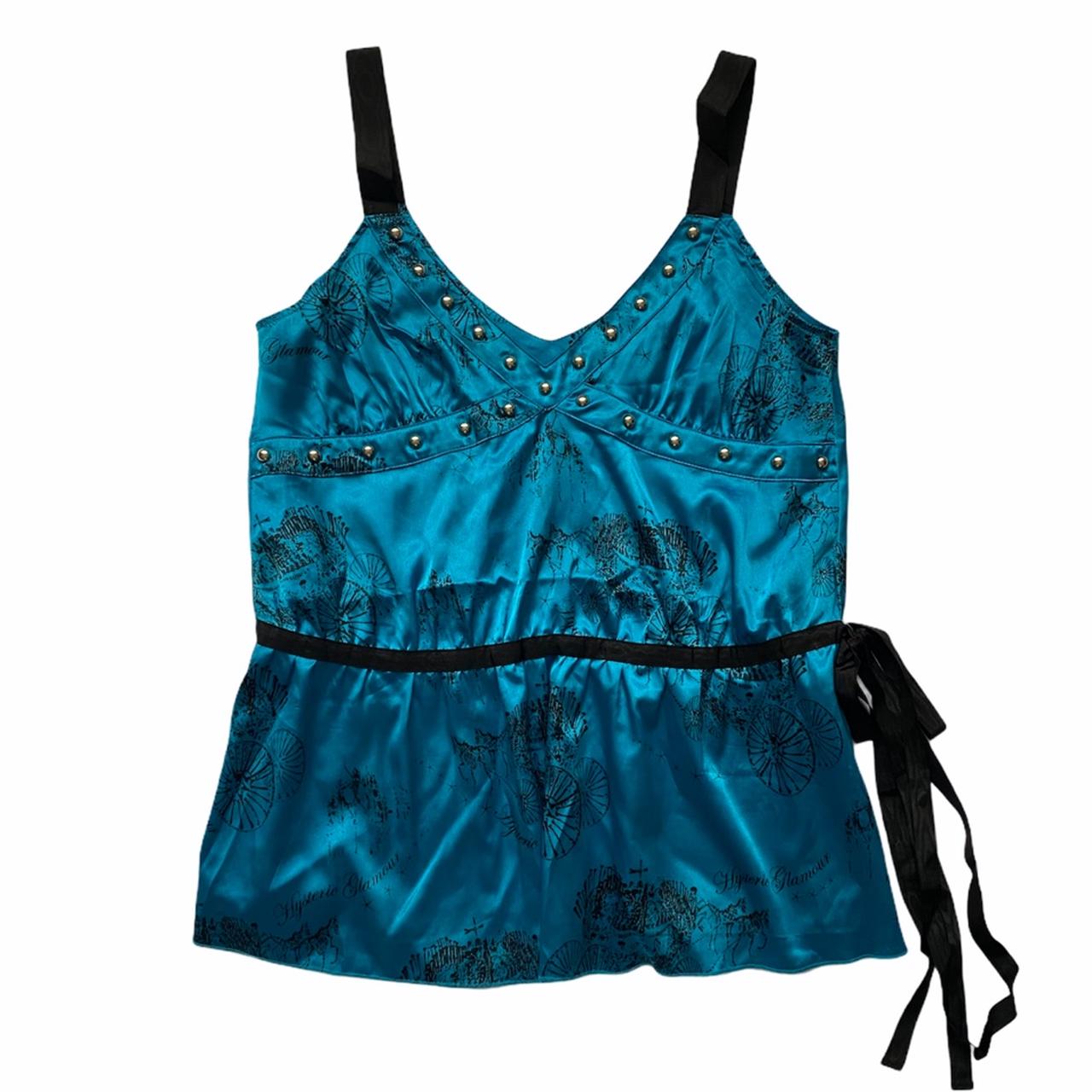 Hysterics by Hysteric Glamour Silk Drop Waist Babydoll Studded Cami Tank - Outfit Repeater
