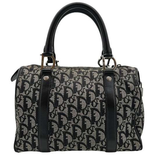 Christian Dior Black Trotter Monogram Medium Boston Bag - Outfit Repeater