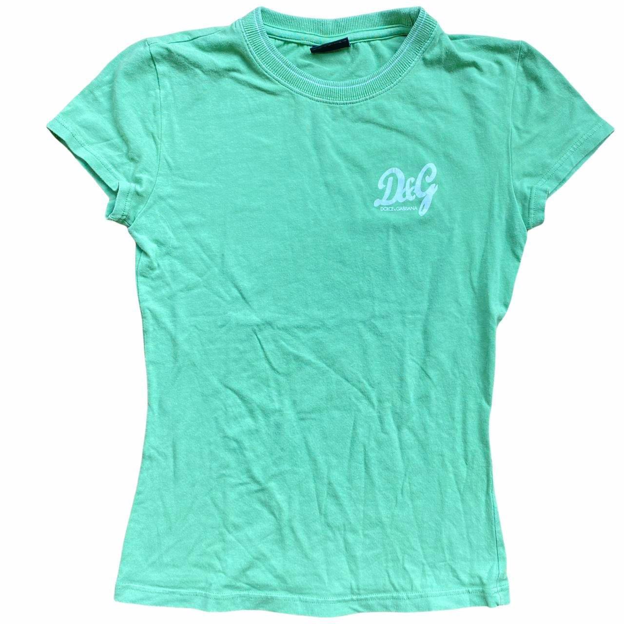 Dolce & Gabbana Green Logo Baby Tee T-Shirt - Outfit Repeater