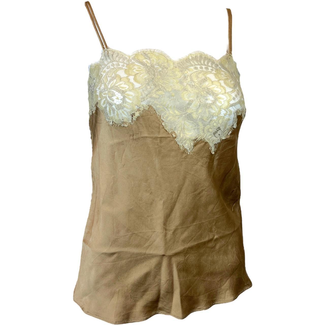 Dolce & Gabbana Silk and Lace Cami Blouse - Outfit Repeater