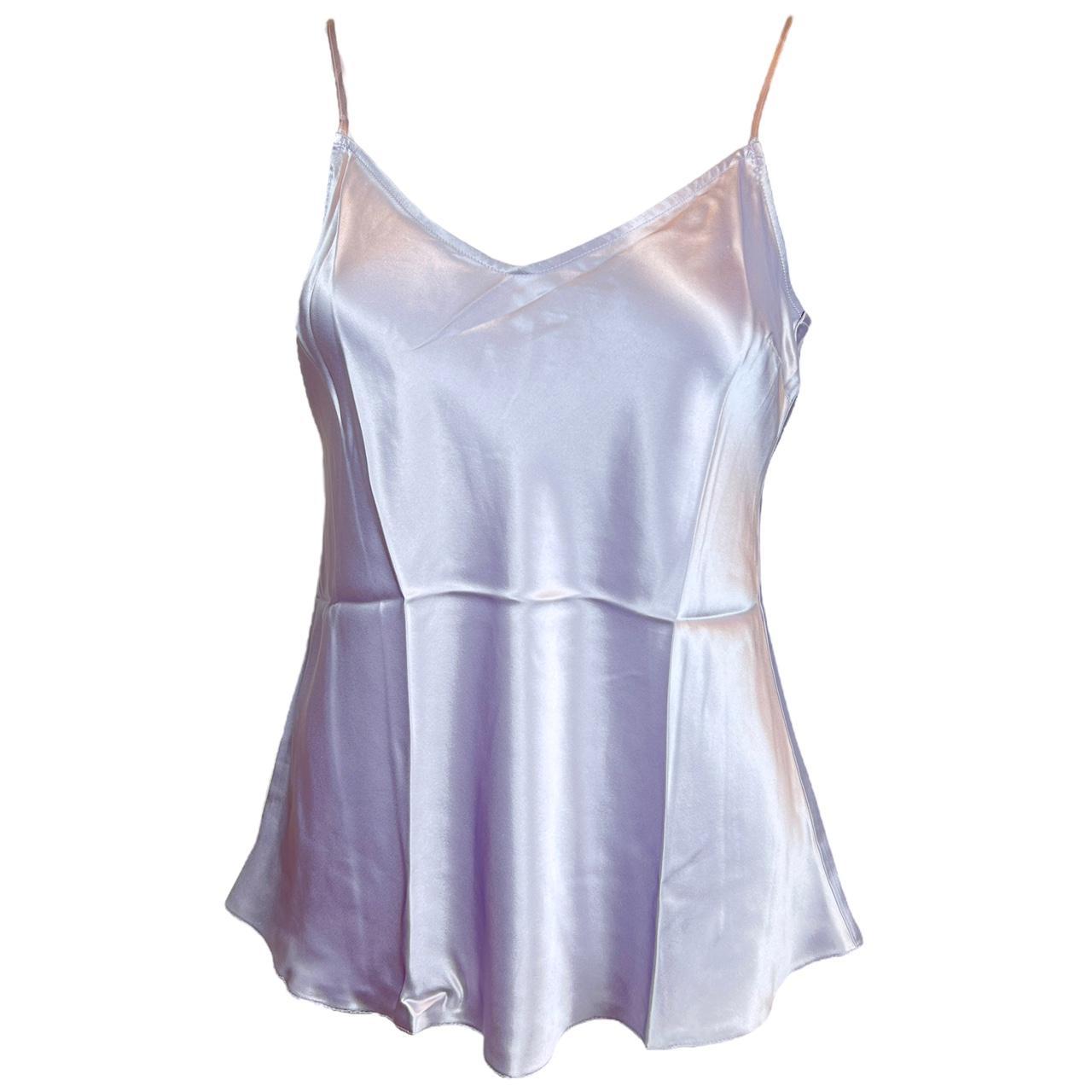 Dolce & Gabbana Lilac Purple Silk Cami Blouse - Outfit Repeater