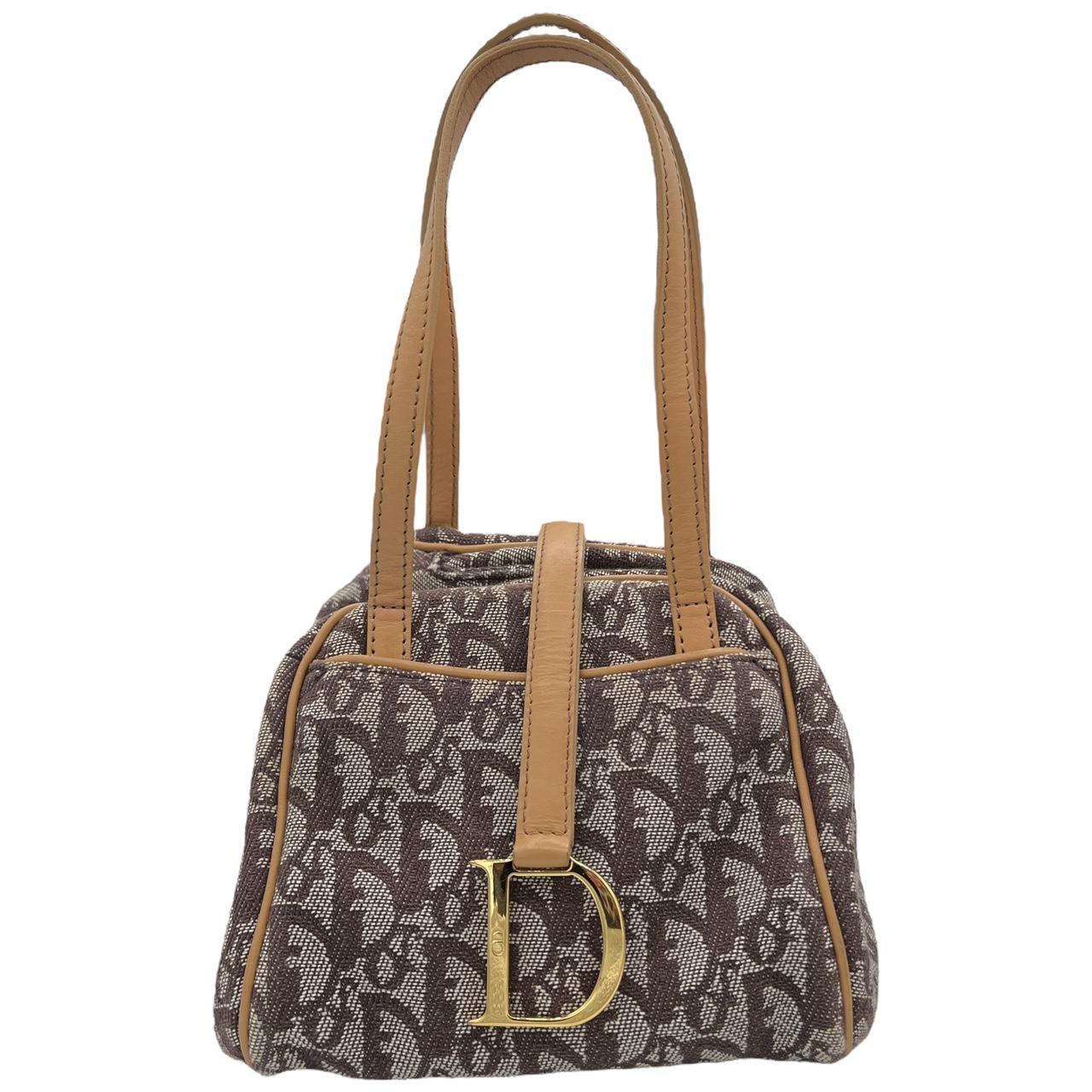 Christian Dior by John Galliano Trotter Monogram Print Mini Bowler Bag - Outfit Repeater
