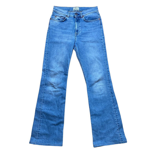 Acne Studios Light Wash Straight Leg Flared Jeans - Outfit Repeater