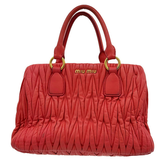 Miu Miu Coral Pink Leather 2-Way Bag