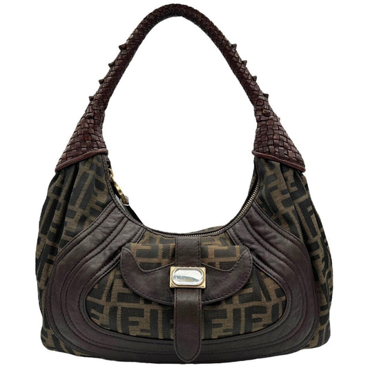 Fendi Spy Shoulder Bag Brown Monogram Zucca