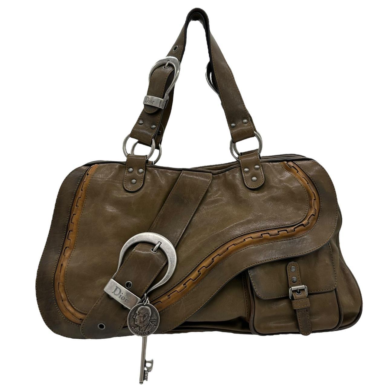 Christian Dior Brown Leather Gaucho Shoulder Bag - Outfit Repeater