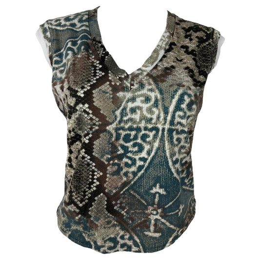 Just Cavalli by Roberto Cavalli Snakeskin Printed Tank Top