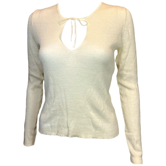 Gucci By Tom Ford S/S 2000 Semi-Sheer Linen Longsleeve Top - Outfit Repeater