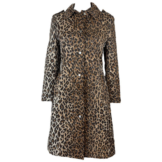 Dolce & Gabbana Leopard Print Trench Coat