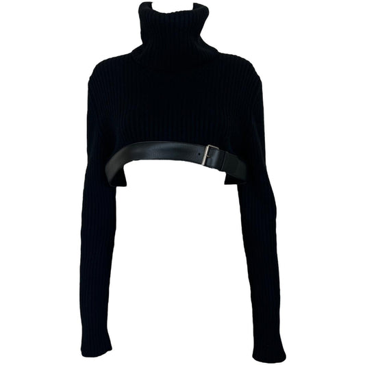 Gucci Cropped Cashmere Turtleneck Sweater
